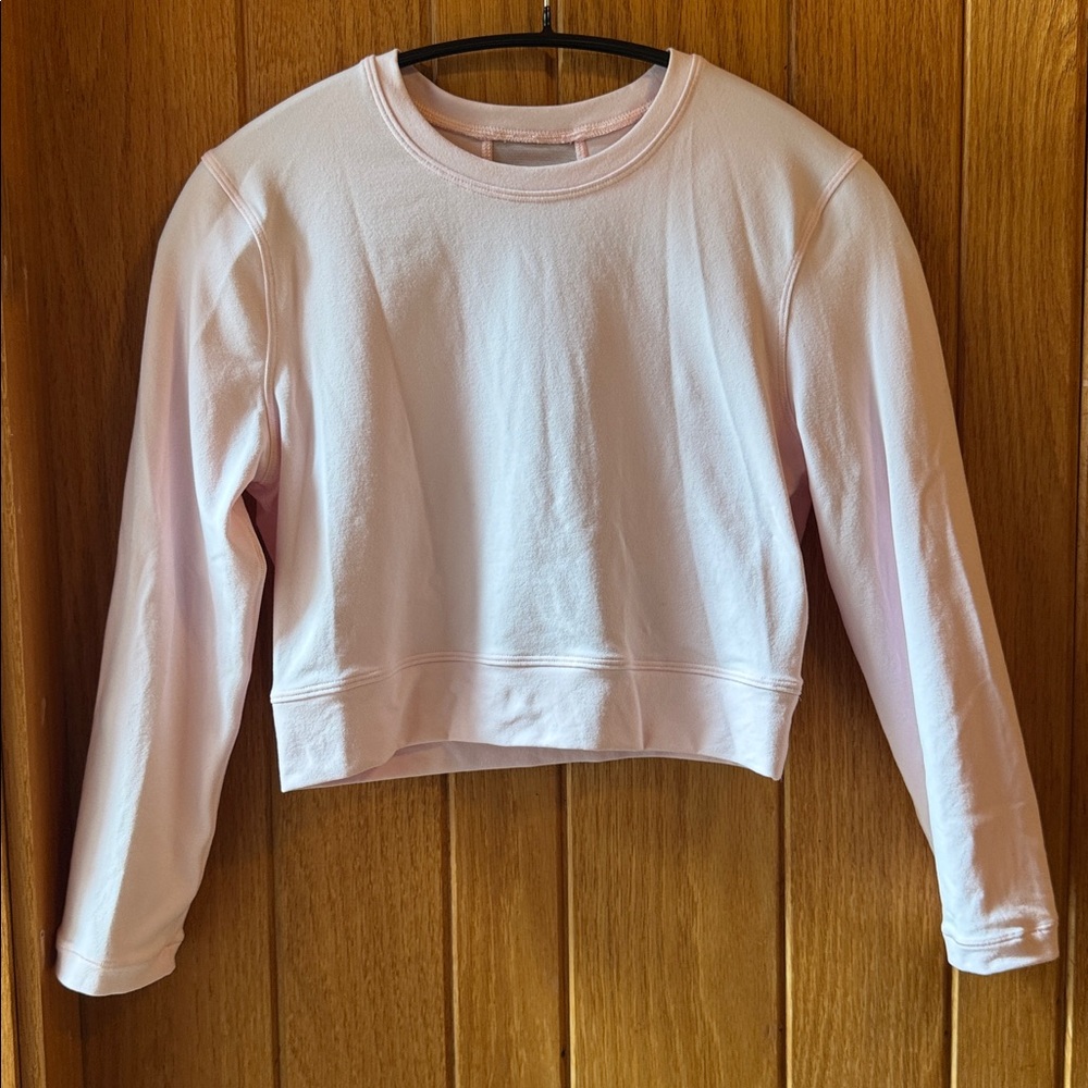lululemon Light Pink Long Sleeve Crop